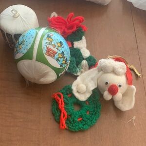 Vintage 1980s Christmas ornaments